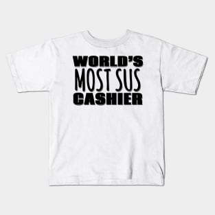 World's Most Sus Cashier Kids T-Shirt